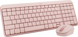 Logitech - MK250 Full-size Bluetooth Wireless Keyboard and Mouse Combo for Windows/MacOS with Fast & Easy Connectivity - Rose - Front_Zoom