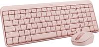 Logitech - MK250 Full-size Bluetooth Wireless Keyboard and Mouse Combo for Windows/MacOS with Fast & Easy Connectivity - Rose - Front_Zoom