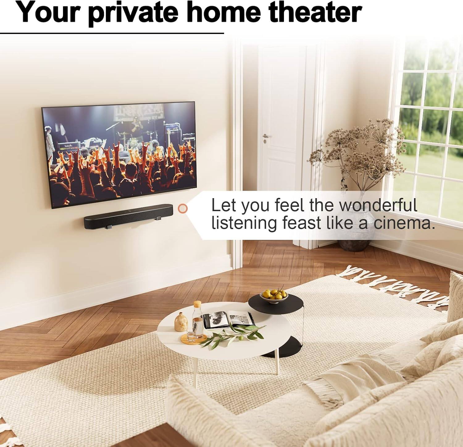 Your private home theater

Let you feel the wonderful listening feast like a cinema.