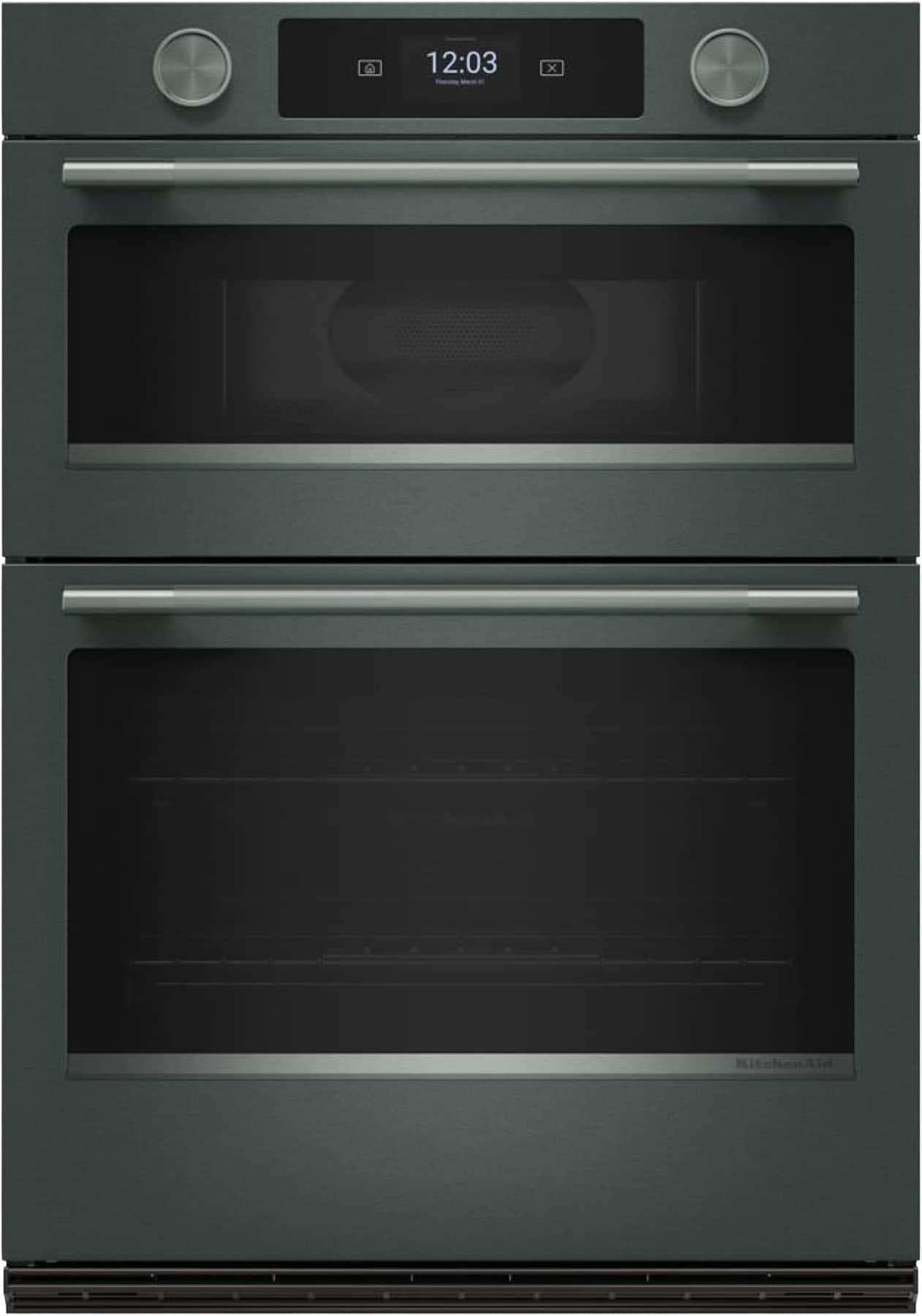 KitchenAid - 30" Smart Built-In Electric Double Wall Combination with Microwave and Assisted Cook Cycles - Juniper