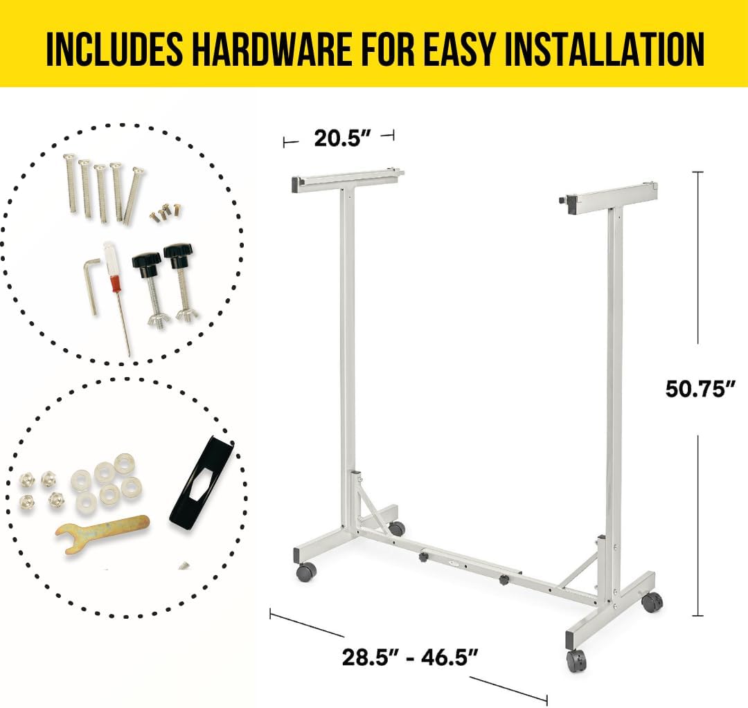 INCLUDES HARDWARE FOR EASY INSTALLATION

20.5"
50.75"
28.5" - 46.5"