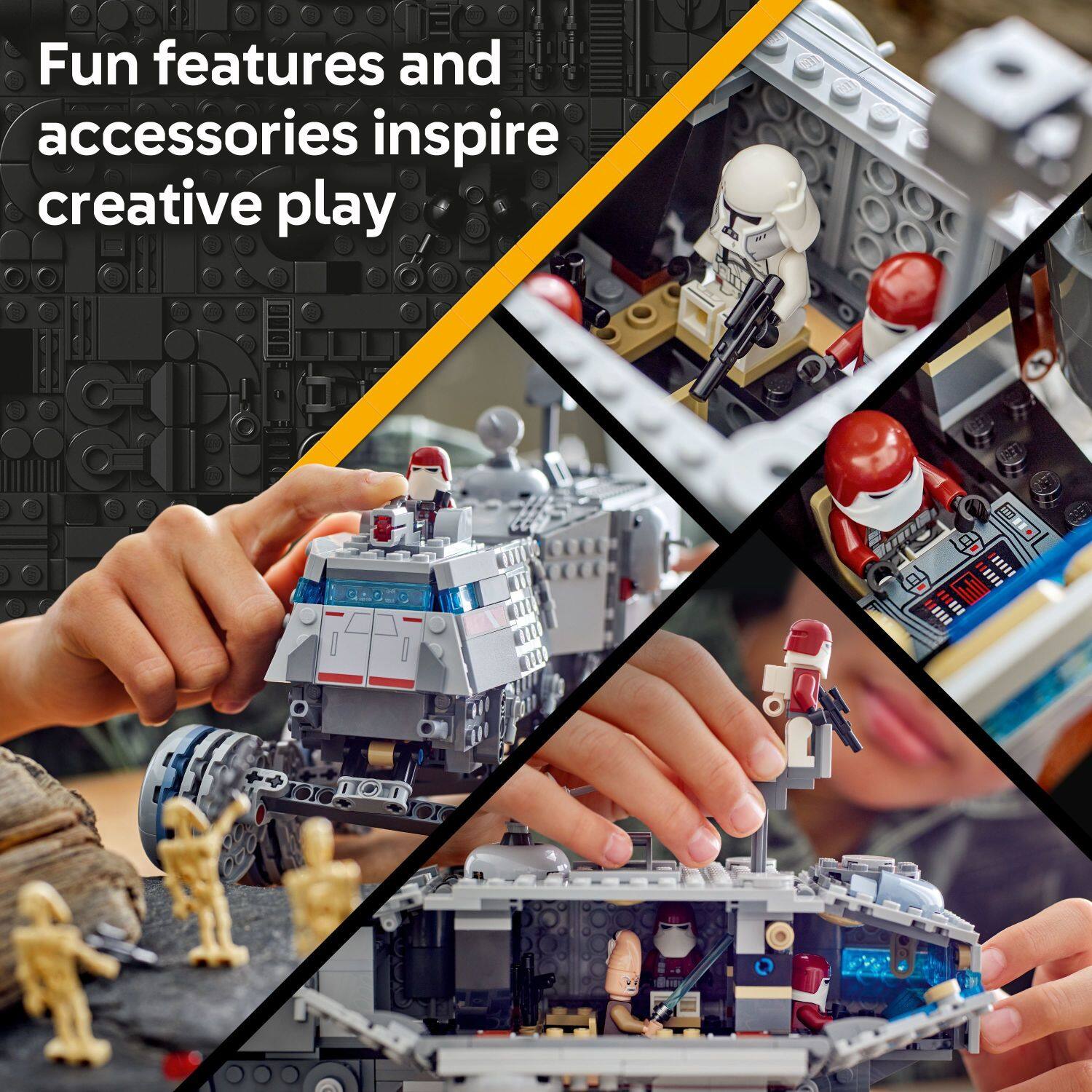 Fun features and accessories inspire creative play