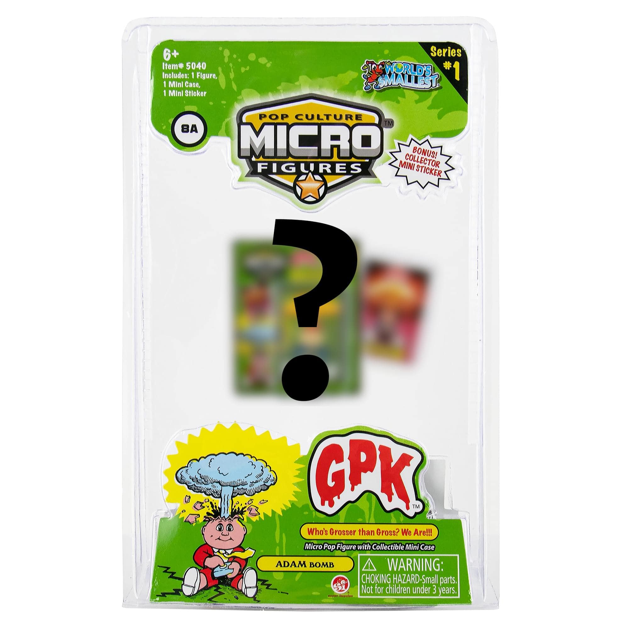 Super Impulse - Worlds Smallest Garbage Pail Kids Micro Figure | One Random - Green