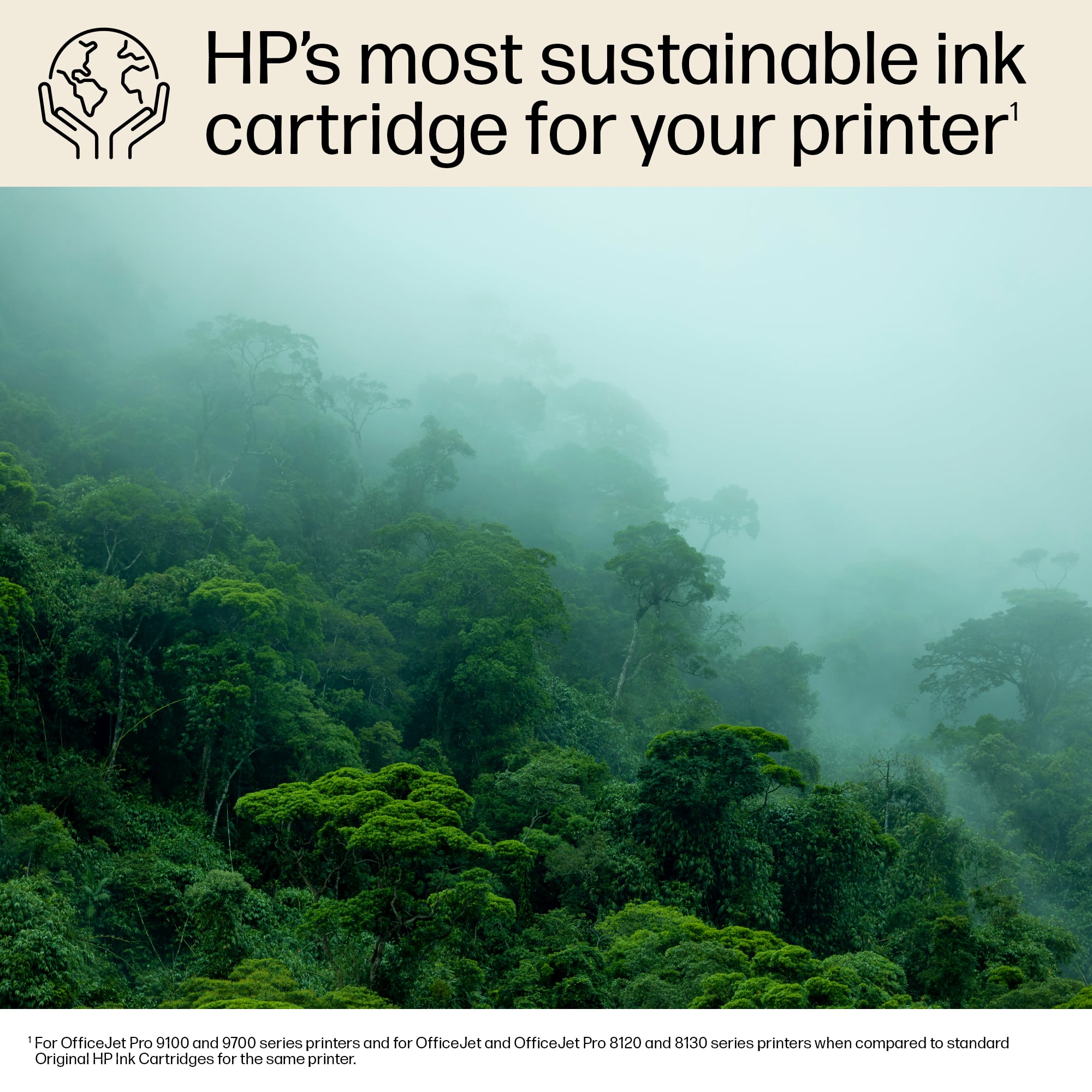 HP's most sustainable ink cartridge for your printer. It is designed for the OfficeJet Pro 9100 and 9700 series, as well as the OfficeJet and OfficeJet Pro 8120 and 8130 series. When compared to standard printers, this ink cartridge offers a more environmentally friendly option. It is also compatible with the OfficeJet Pro 8100 and 8120 series, as well as the OfficeJet Pro 8130 series.
