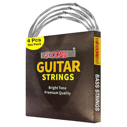 4 Pcs Set Pack
5 CORE GUITAR STRINGS
Bright Tone Premium Quality
BASS STRINGS