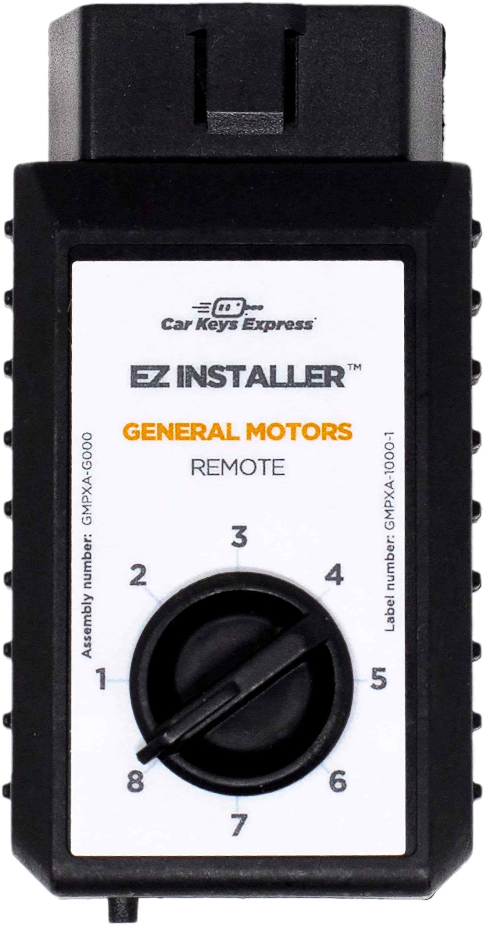 Car Keys Express
EZ INSTALLER™
GENERAL MOTORS
REMOTE
Assembly number: GMPXA-GOOO
Label number: GMPXA-1000-1
3 number: 2
4 number: 1
5 number: 8
6 number: 7
7 number: 6
8 number: 1