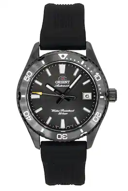 Orient - Mako Silicone Strap Dial Automatic Diver's RA-AC0Q10N 200M Men's Watch - Black