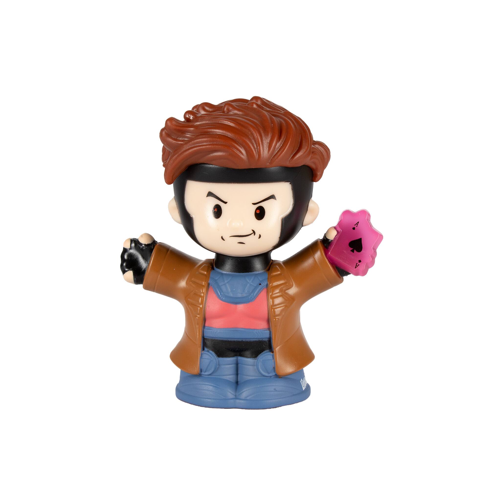 Alt View 5. Fisher Price - Fisher Price Little People Marvel Collector Series X-Men '97 2.5-Inch Figure 4-Pack [Wolverine, Storm, Gambit & Nightcra - Multicolor.