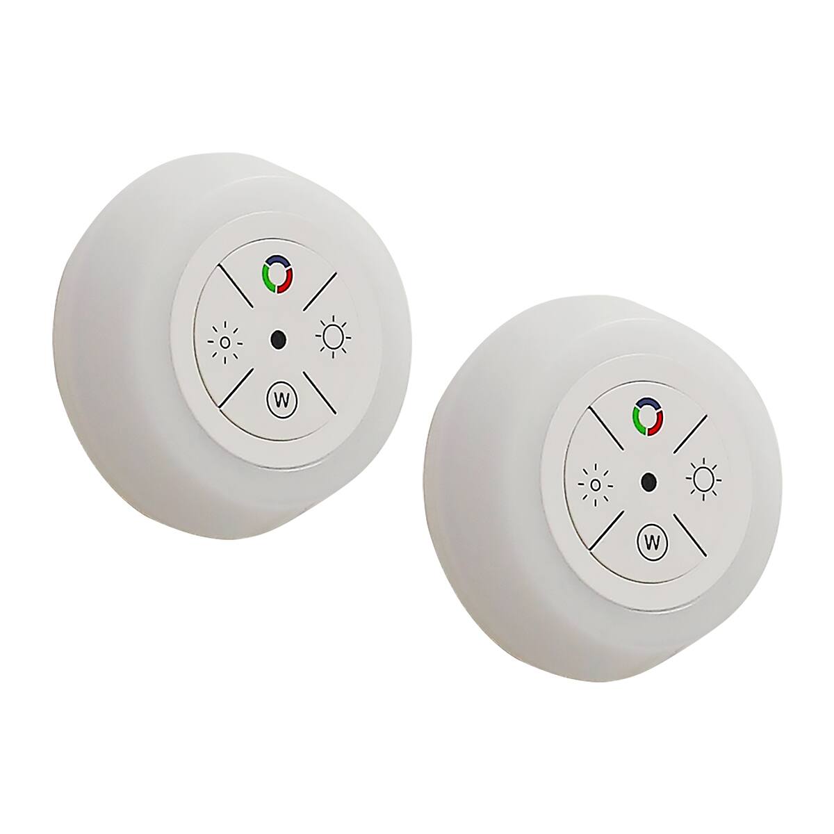 Front. Dawnrise - 12-Color Changing Plug In LED Night Lights with Light Sensor (2-Pack).