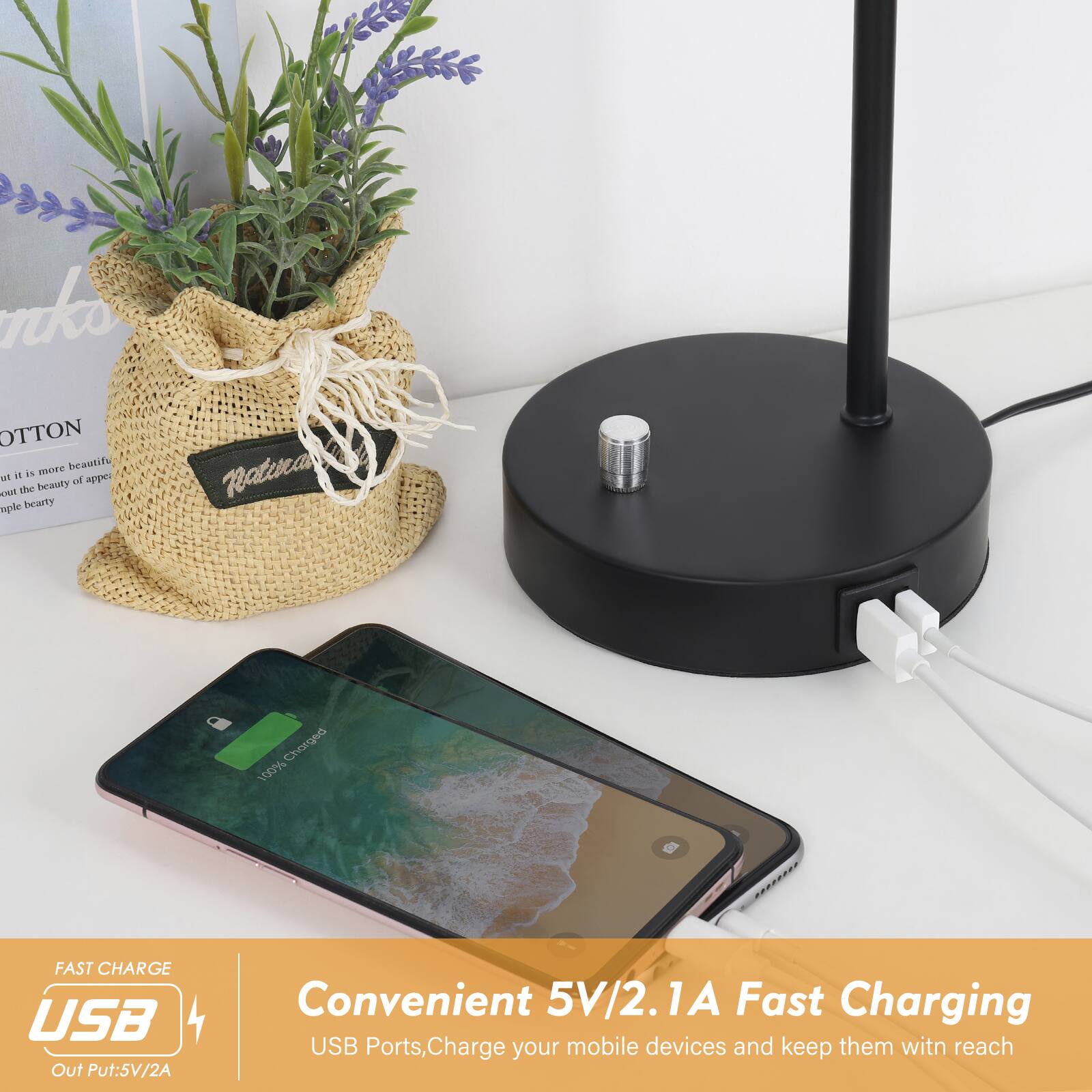 1. nko OTTON more beautifu kal 1 is of apper aa ~e beauty ple beaty Natira Charged 100% TO FAST CHARGE USB Out Put:5V/2A Convenient 5V/2.1A 1A Fast Charging USB Ports, Charge your mobile devices and keep them witn reach

2. FAST CHARGE USB Out Put:5V/2A

3. Convenient 5V/2.1A Fast Charging USB Ports, Charge your mobile devices and keep them within reach