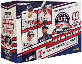 2026 Panini USA Stars and Stripes Prizm Baseball Trading Card Mega Box