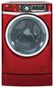 GE - RightHeight 4.8 Cu. Ft. 13-Cycle High-Efficiency Steam Front-Loading Washer - Ruby Red-Front_Standard