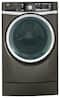 GE - RightHeight 4.8 Cu. Ft. 13-Cycle High-Efficiency Steam Front-Loading Washer - Metallic Carbon-Front_Standard