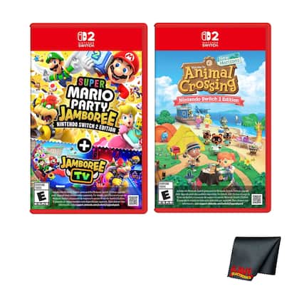 0D2 CINTENDO SWITCH 2 SUPER MARIO PARTY NINTENDO JAMBOREE SWITCH 2 EDITION + JAMBOREE TV EVERYONE TODOS Includes the Nintendo Switch game and the Nintendo Switch 2 Edition upgrade. Nintendo Switch y el juego de mayor tamaño está disponible por separado. Para obtener más información, visite support.nintendo.com/es/switch/2upgrade. New Horizons Welcome to Animal Crossing Nintendo Switch 2 Edition EVERYONE TODOS Includes the Nintendo Switch game and the Nintendo Switch 2 Edition upgrade. Nintendo Switch y el juego de mayor tamaño está disponible por separado. Para obtener más información, visite support.nintendo.com/es/switch/2upgrade. - T (Teen 13+)