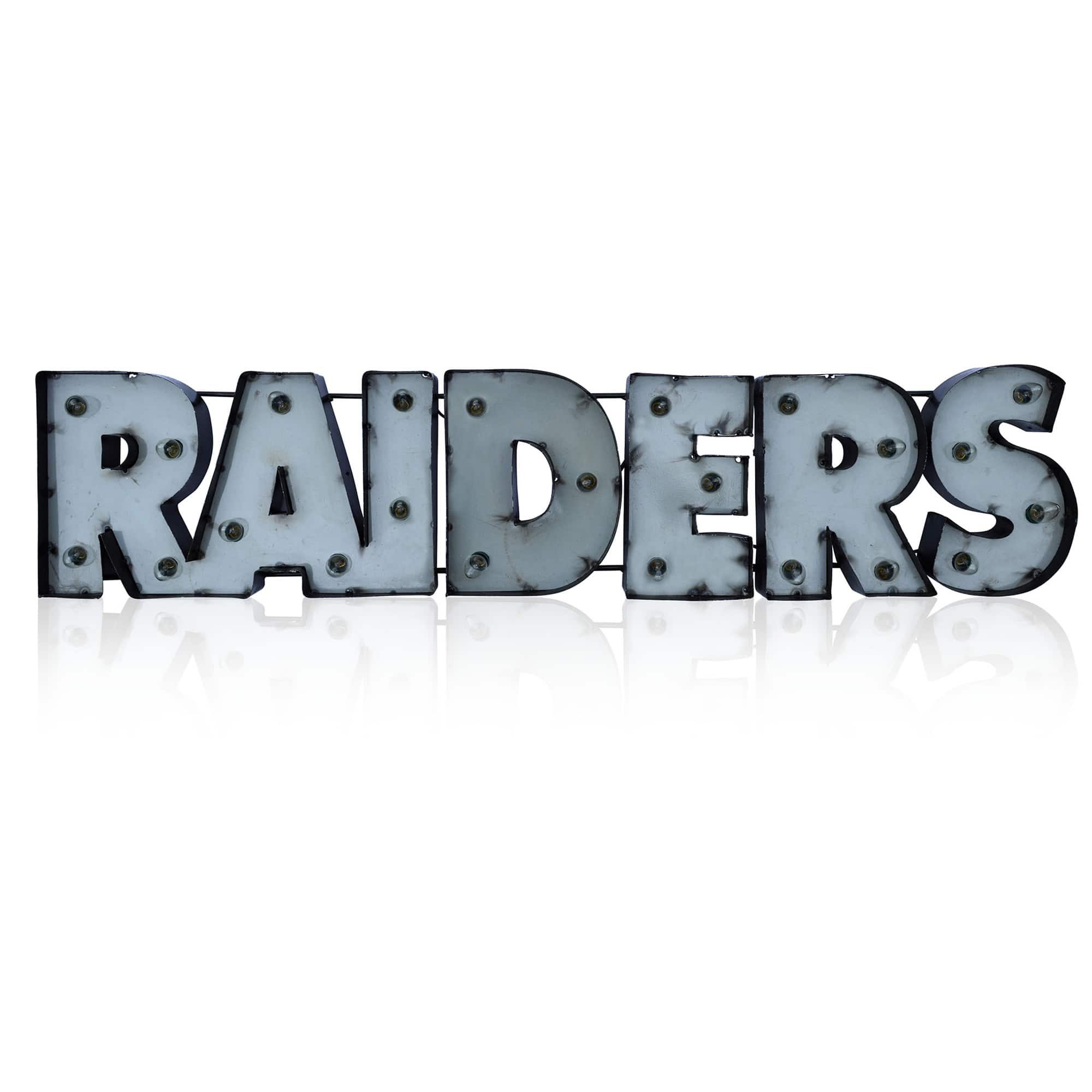 Imperial - Las Vegas Raiders 41.5'' x 9.25'' Lighted Recycled Metal Sign - Multicolor price history on PriceWatchPro