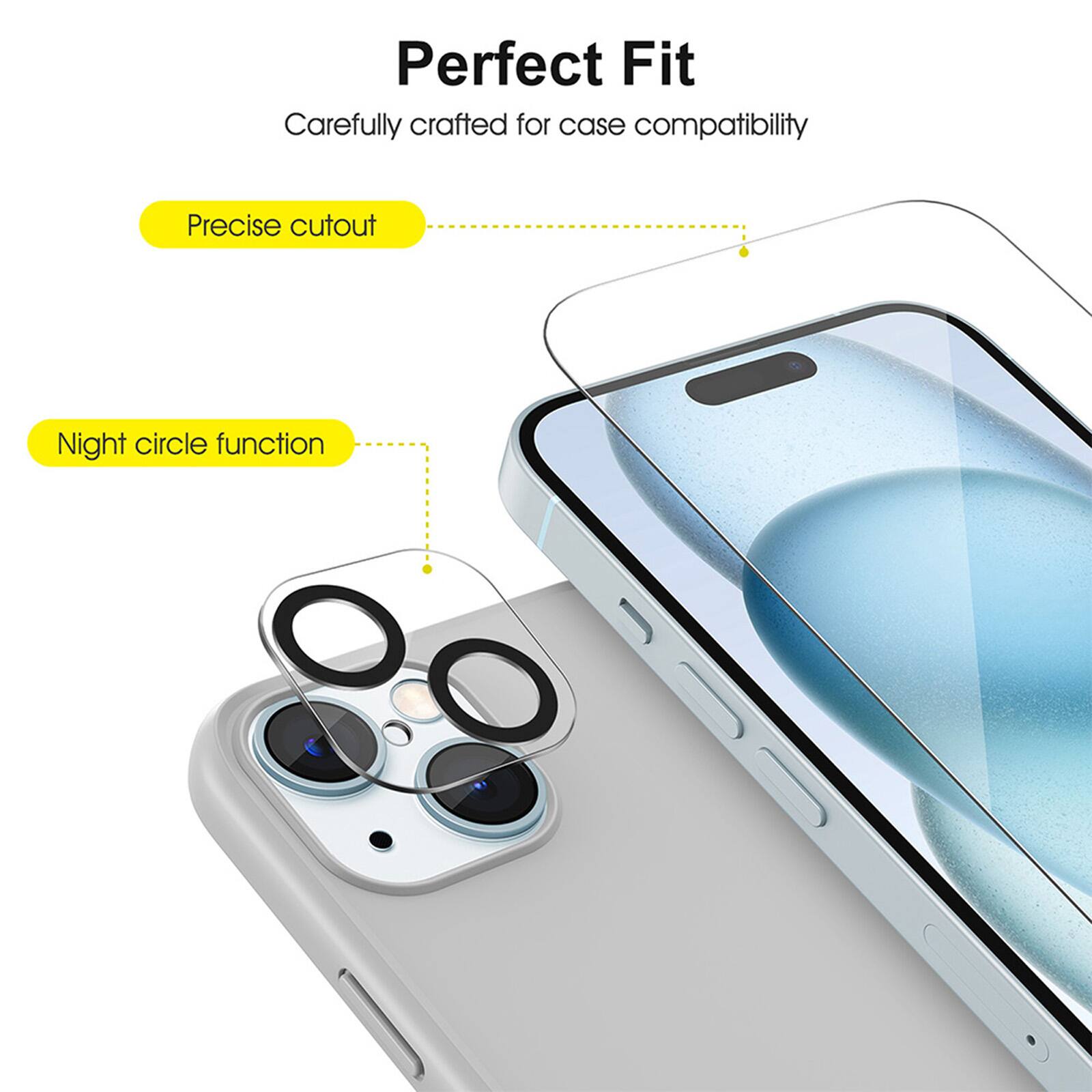 Perfect Fit, Carefully crafted for case compatibility, Precise cutout, Night circle function