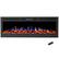 Front. Northwest - 72-Inch Wall Electric Fireplace, Black - Black.