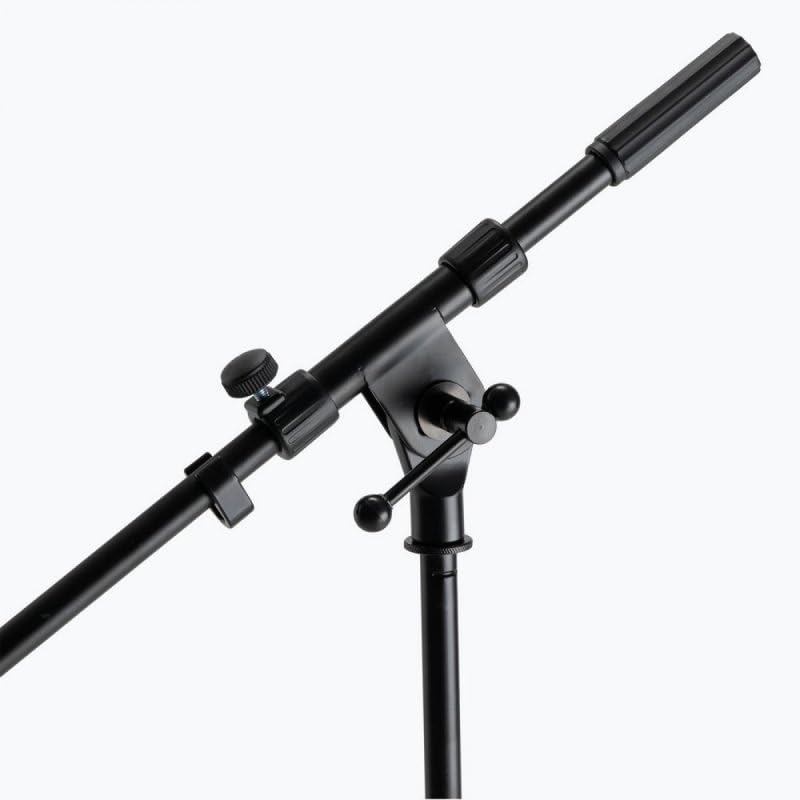 Alt View 8. On Stage Stands - On-Stage MS7411B Short Drum/Amp Tripod Microphone Stand with Boom, Black - Black.