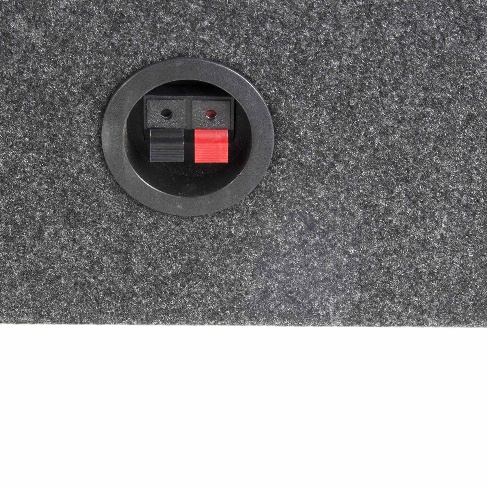 Alt View 4. QPower - QPower 12 Inch Single Slim Shallow Subwoofer Box and Pyle 1600 Watt Subwoofer - Black.