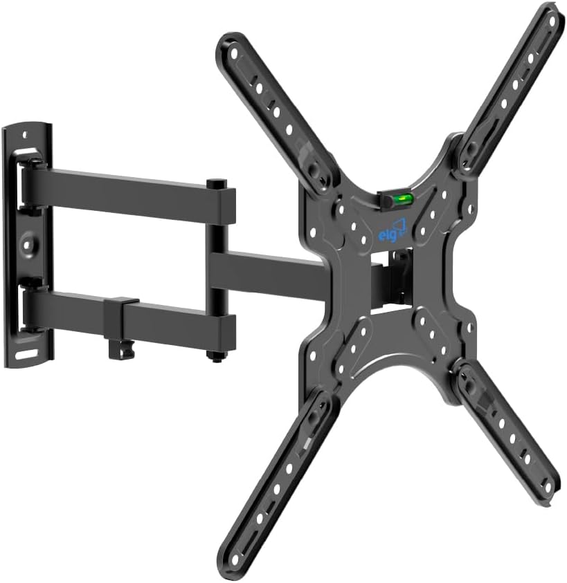 ELG - MT400AR-EX Full-Motion TV Wall Mount with VESA 75×75–400×400 Swivel 16.5 Extend for 26–60" TVs - Black