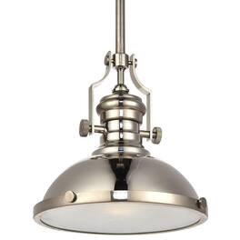 Living District - Eamon Collection Pendant D13 H13.3 Lt:1 Finish - Polished Nickel