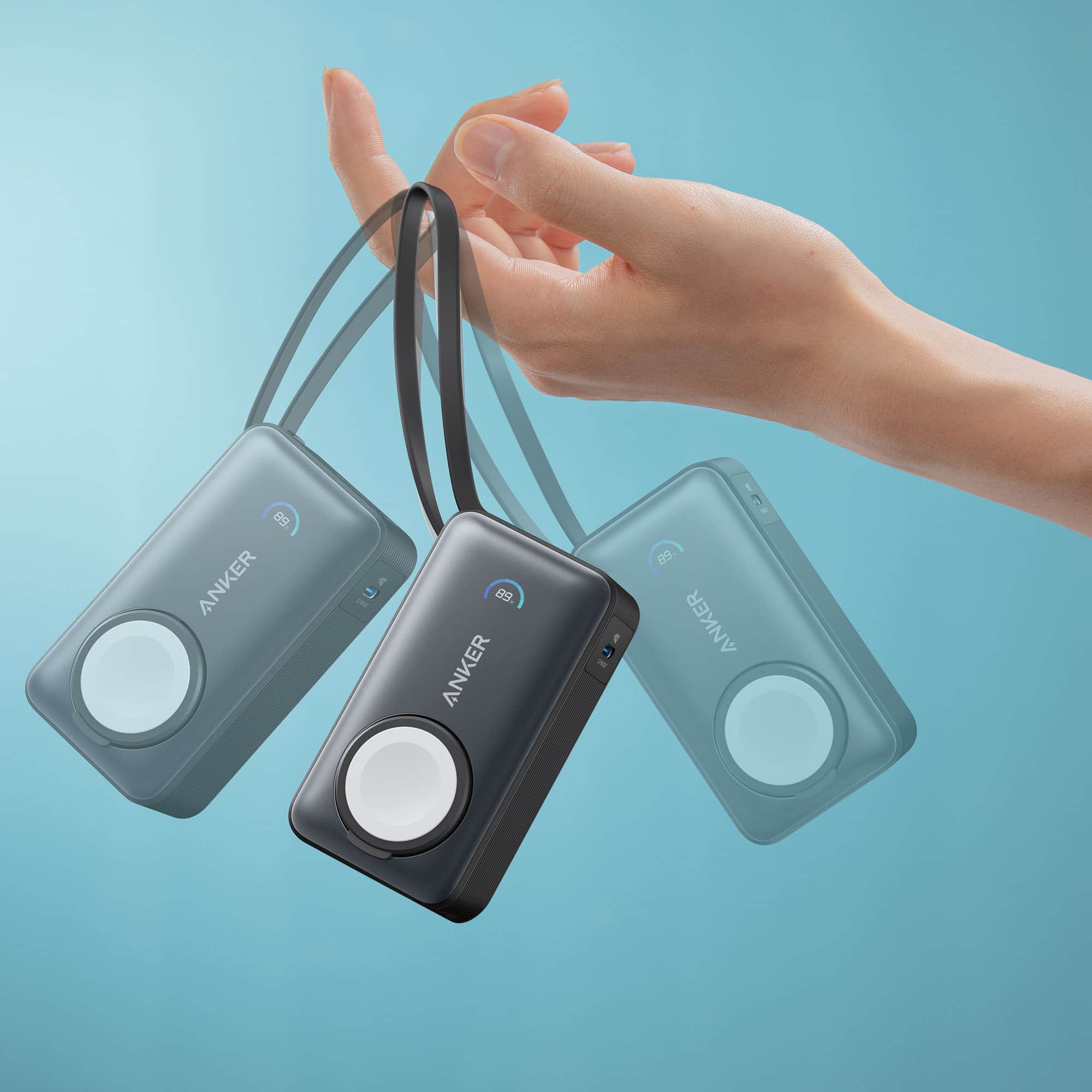 Anker MagGo Power Bank (10K, 35W, For Apple Watch) black