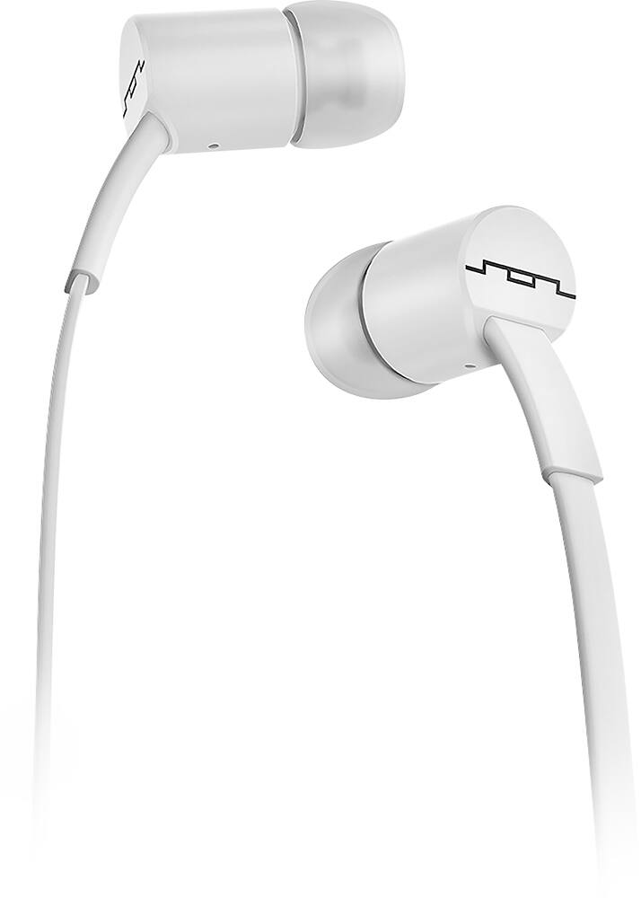 Front. Sol Republic - JAX Earbud Headphones - White.