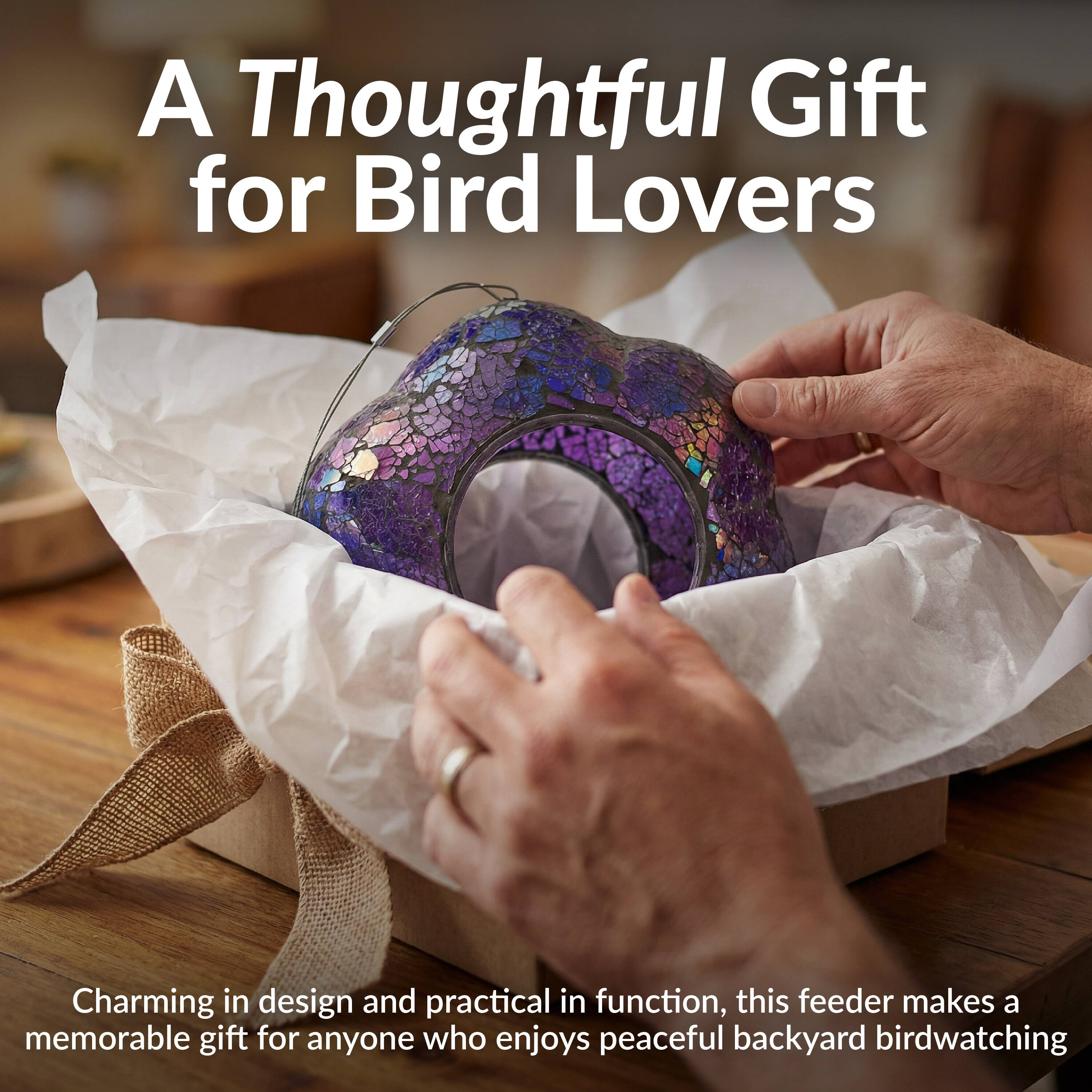A Thoughtful Gift for Bird Lovers

Charming in design and practical in function, this feeder makes a memorable gift for anyone who enjoys peaceful backyard birdwatching.