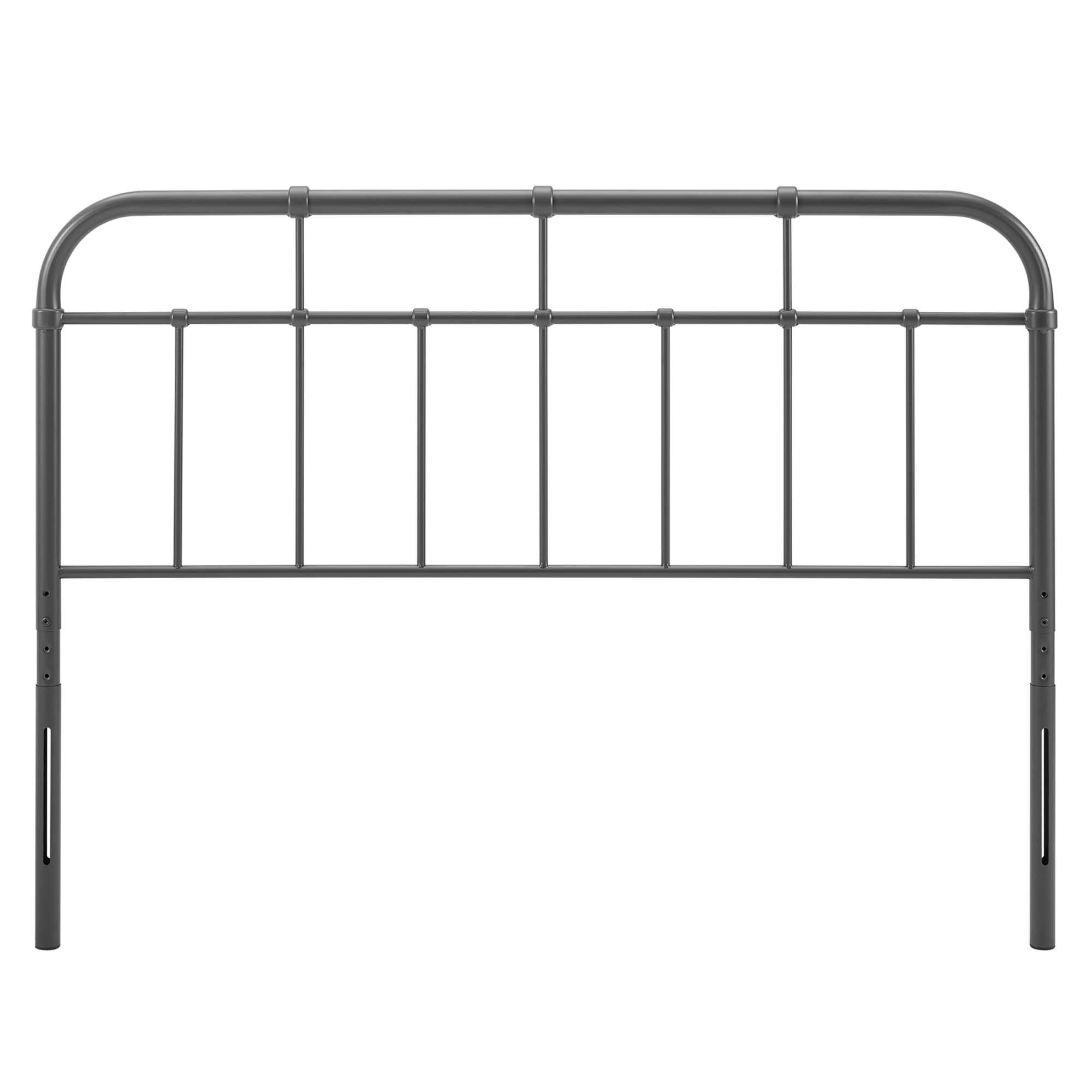 Angle. Modway - Alessia Metal King Headboard by Modway - Gray.