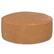 Angle. Simpli Home - Brody 32 inch Round Coffee Table Pouf - Distressed Brown.