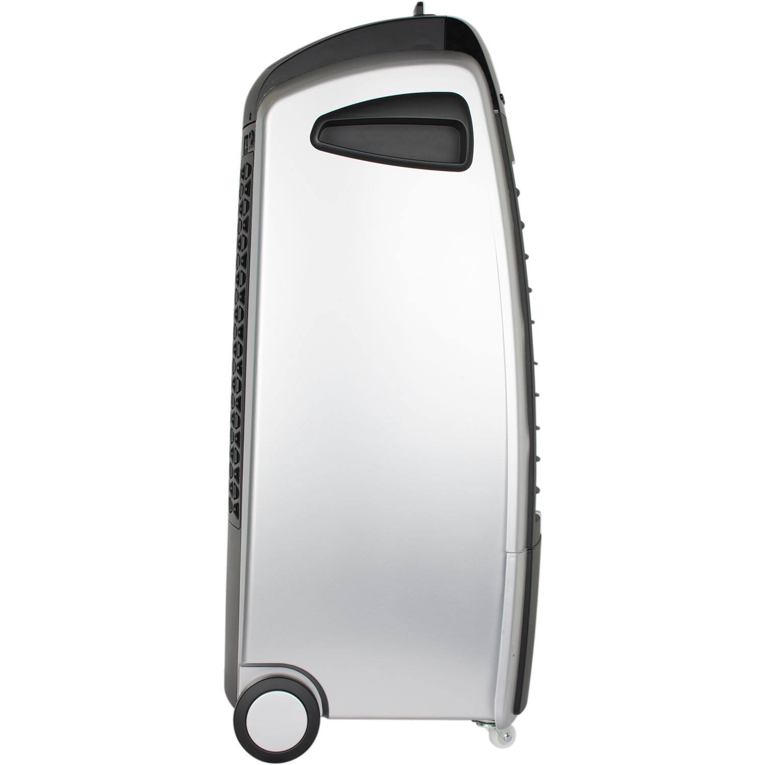 Alt View 21. Quilo - 211 CFM Indoor Portable Tower Fan with Evaporative Cooling - Black/Silver.