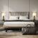 Alt View 2. Oumilen - 2-Piece Table Lamp Set, Black Metal with White Linen Shades.