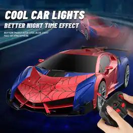 Loheer - 1:18 Scale Transforming RC Car Remote Control Robot Toy with 360 Rotating Drifting for Kids