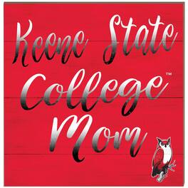 Jardine - Keene State Owls 10'' x 10'' Mom Plaque - Red