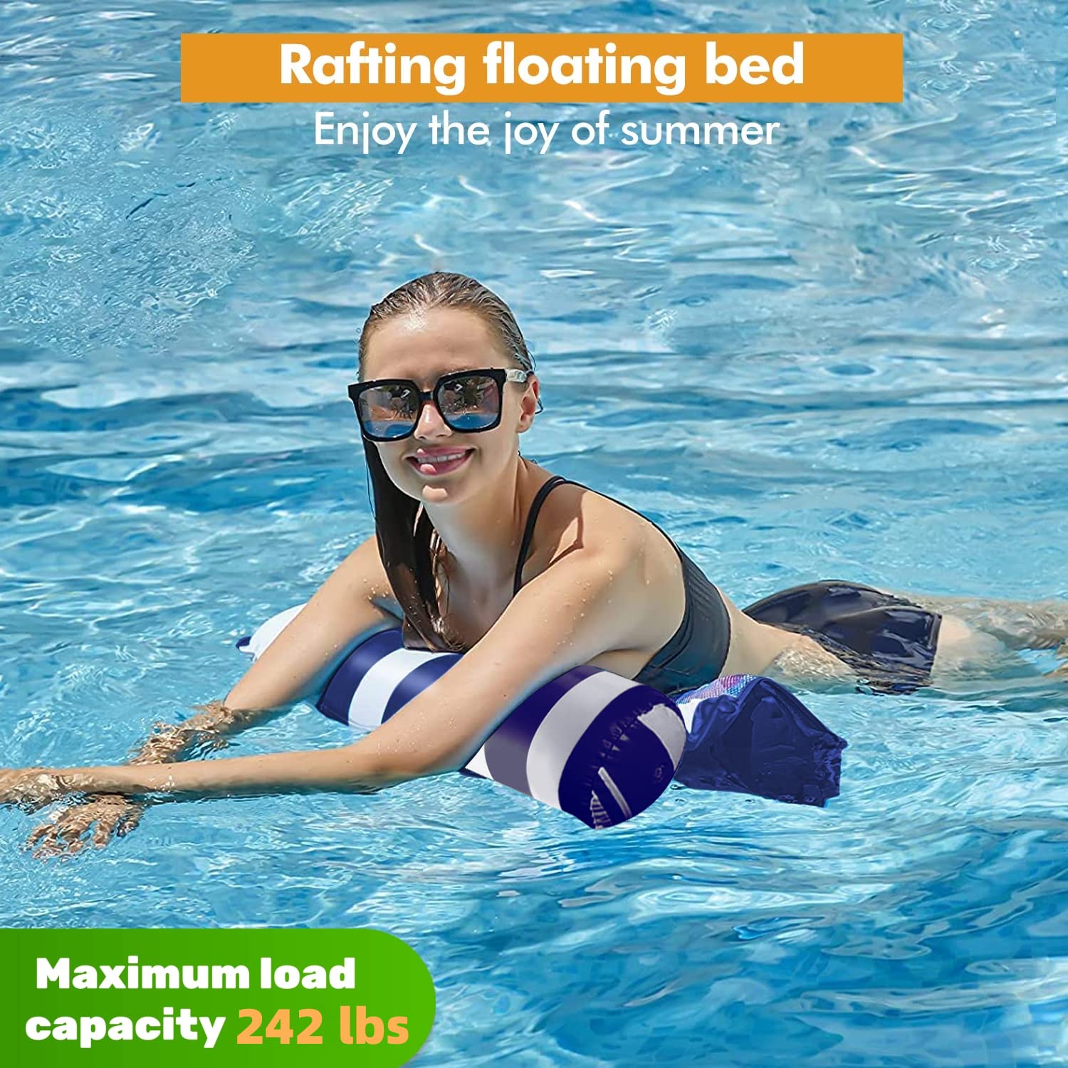Rafting floating bed  
Enjoy the joy of summer  

Maximum load capacity 242 lbs