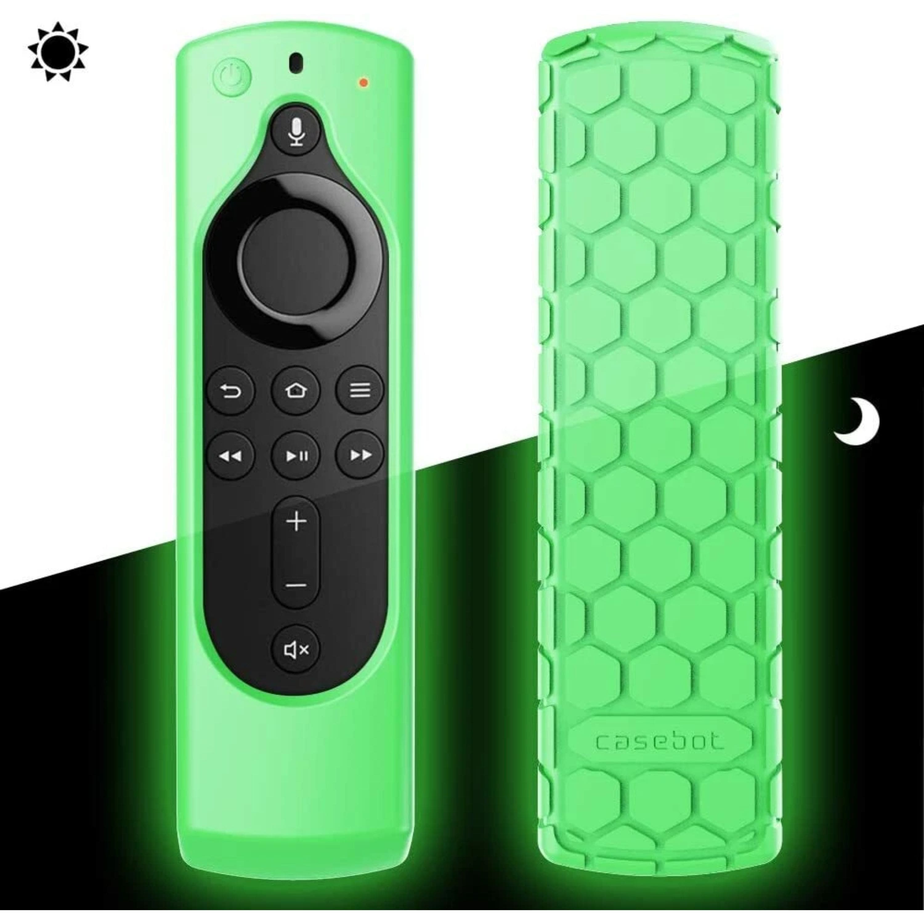 Kitcheniva - Anti Slip Silicone Remote Case For All New Fire TV Stick 2020 (3rd Gen) Green Glow in the Dark - Green Glow in the Dark