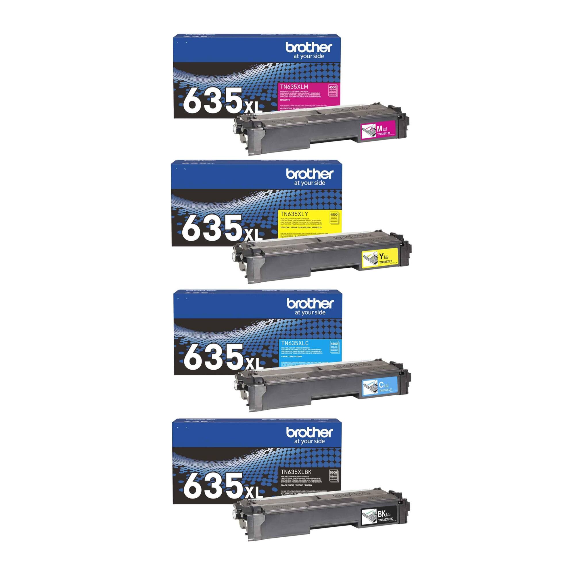 brother at your side TN615ALM - 635XL | I M |  brother at your side TNE3SXL | - 635 : I | | - Yu 1  brother at your side TN635XLC | | 635l : I | I  C - nand brother at your side TN535XLBK OK : 635x i - I I XL I  -