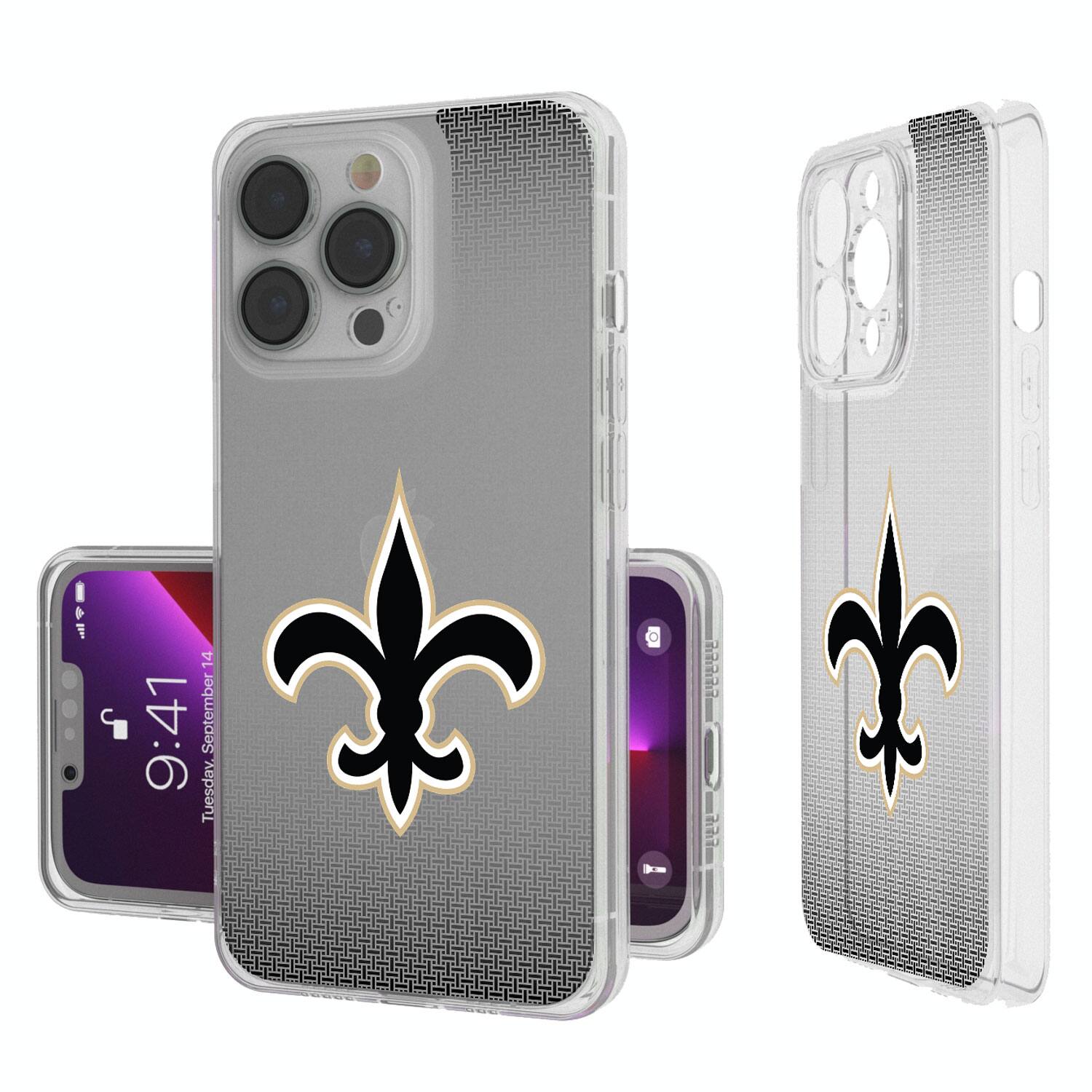 Keyscaper - NFL - New Orleans Saints Linen Logo iPhone Clear Case - 14 Plus - Multicolor price history on PriceWatchPro