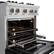 Alt View 13. ZLINE - ZLINE 30 in. Classic Satin Steel Gas Range with 4 Burners and Convection Oven (CGRS-BLM-30) - Satin Steel/Black Matte.
