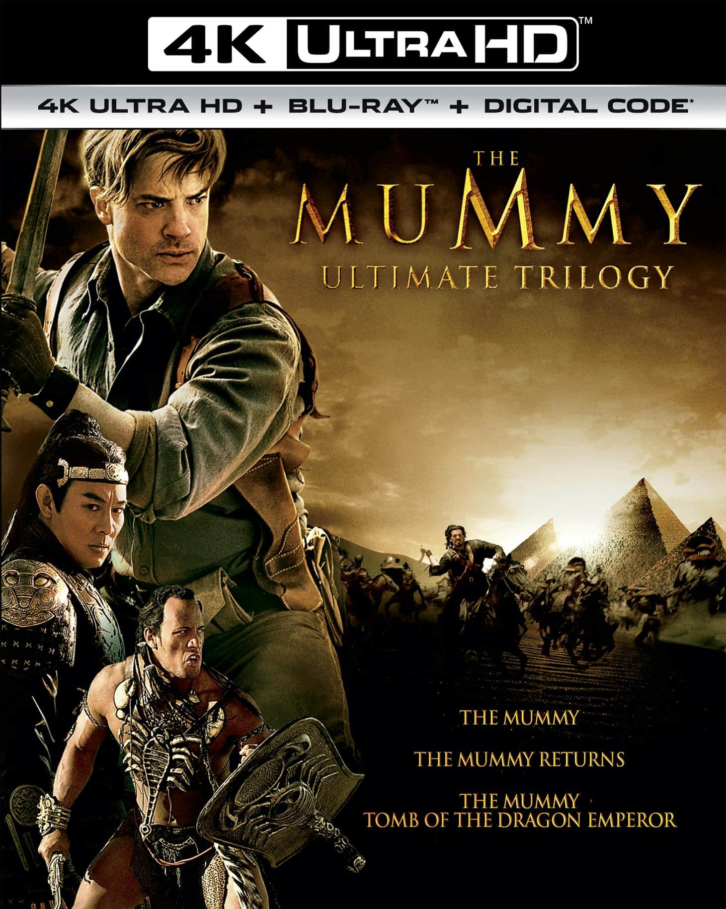 Front. The Mummy/The Mummy Returns/The Mummy: Tomb of the Dragon Emperor (4K Ultra HD) [UHD].