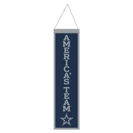 WinCraft - Dallas Cowboys 8" x 32" Slogan Wool Banner - Multicolor