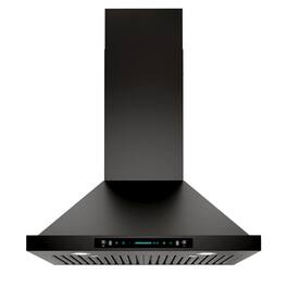 Onefly - 30 inches - Convertible - Wall Range Hood - Black