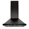 Onefly - 30 inches - Convertible - Wall Range Hood - Black Stainless Steel