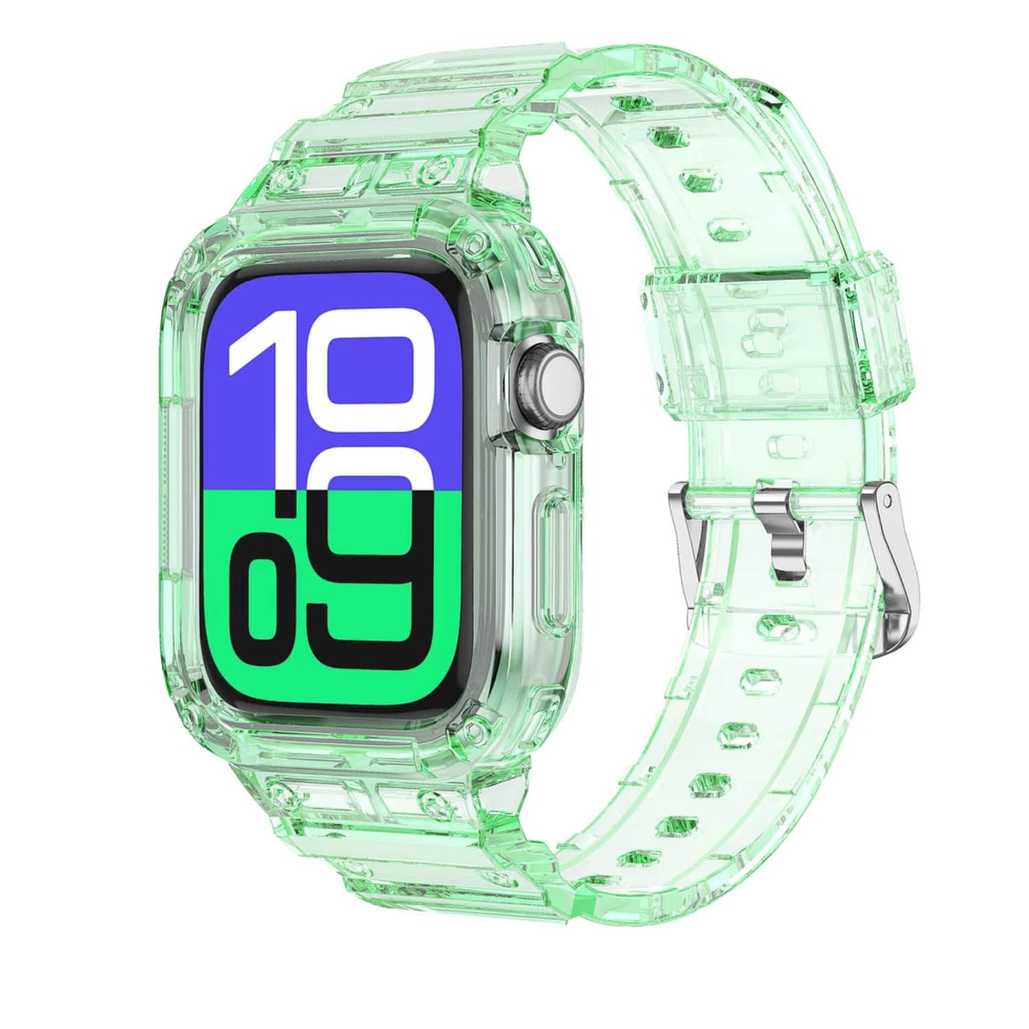 Stock Preferred - TPU Sport Band for Apple Watch Series 10 (46mm) - Clear Green