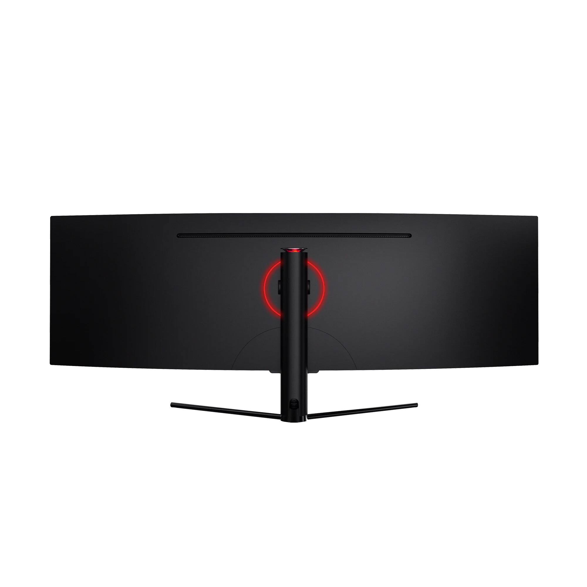 Back. Deco Gear - Deco Gear 49" Super Ultrawide Curved 32:9 Monitor 3840×1080, 144Hz, HDR400, VA, Adaptive Sync, USB-C 65W, HDMI/DP, KVM - Black.