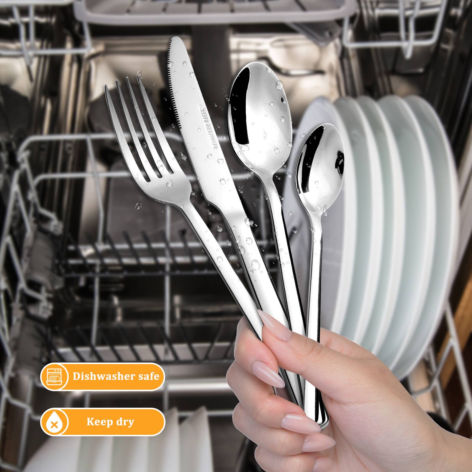 5007 23017 Dishwasher safe x Keep dry