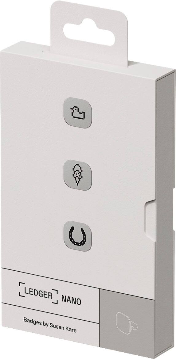 LEDGER NANO  
Badges by Susan Kare