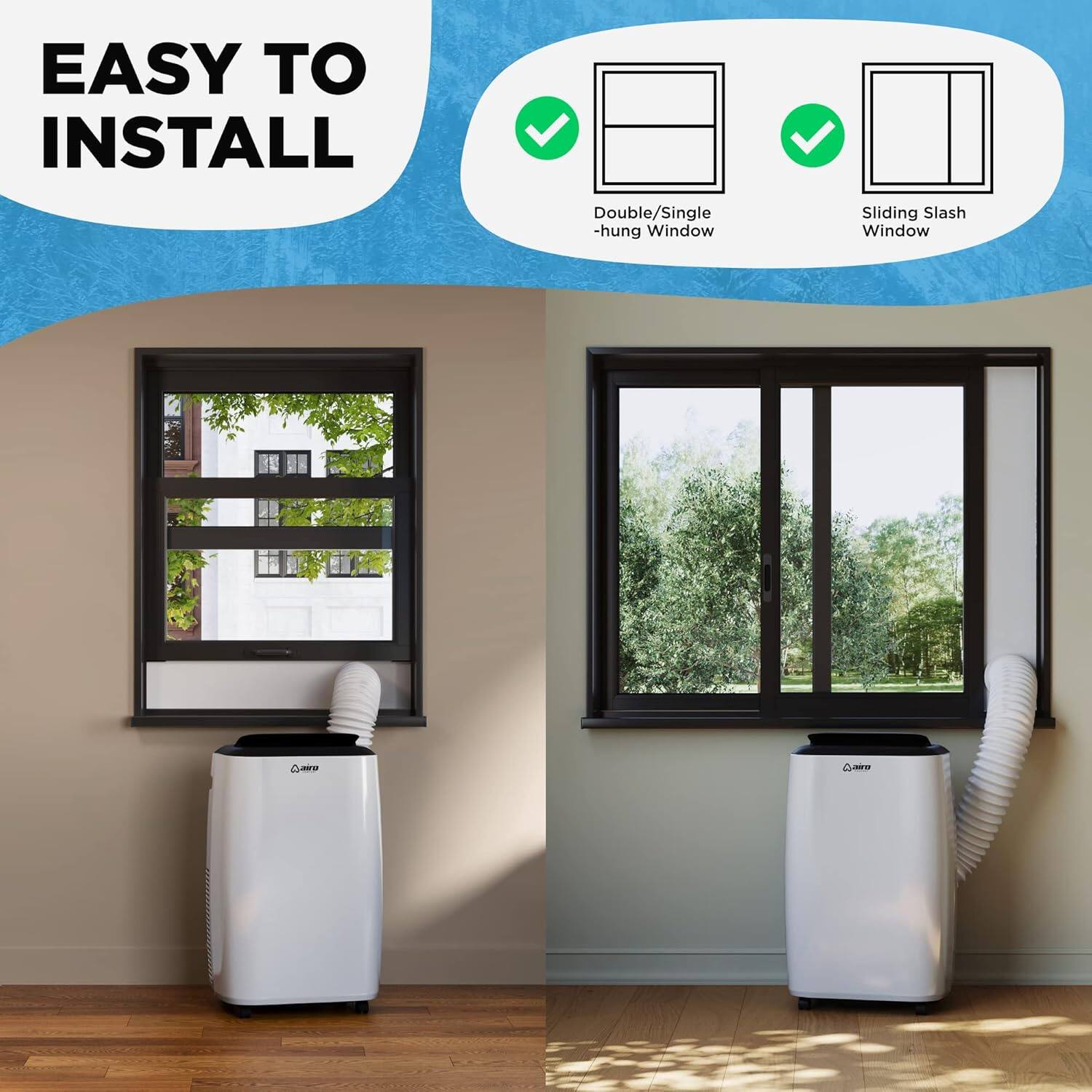 EASY TO INSTALL

Double/Single-hung Window  
Sliding Slash Window
