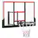 Front. Soozier - Soozier Wall Mounted Basketball Hoop, Basketball Goal Combo Kit with 43" x 30" Shatter Proof Backboard - Black, Clear, Red.