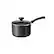 Angle. Tramontina - 3Qt Covered Sauce Pan - Black.